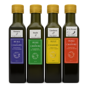 huiles de chanvre aromatisées